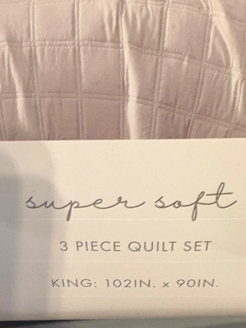 Luxury Quilted Comforter Set in Gray- Soft Cozy Bedding